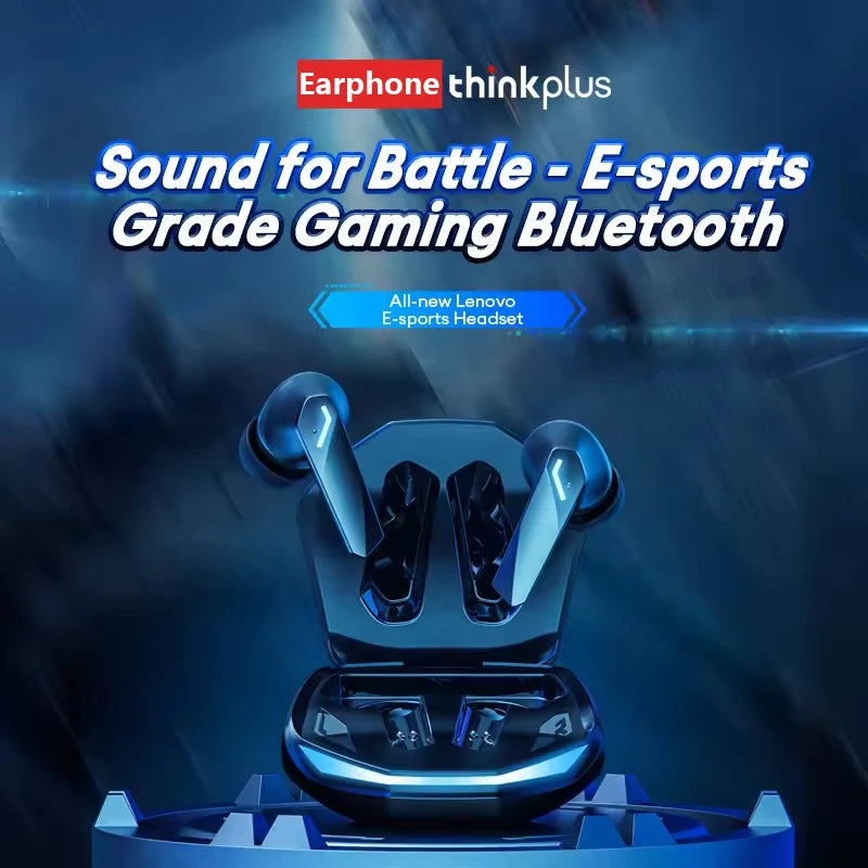 100% Original Lenovo GM2 Pro Bluetooth Wireless Earphone High-Quality Noise-Canceling TWS Gaming Earbuds With Multiple Devices