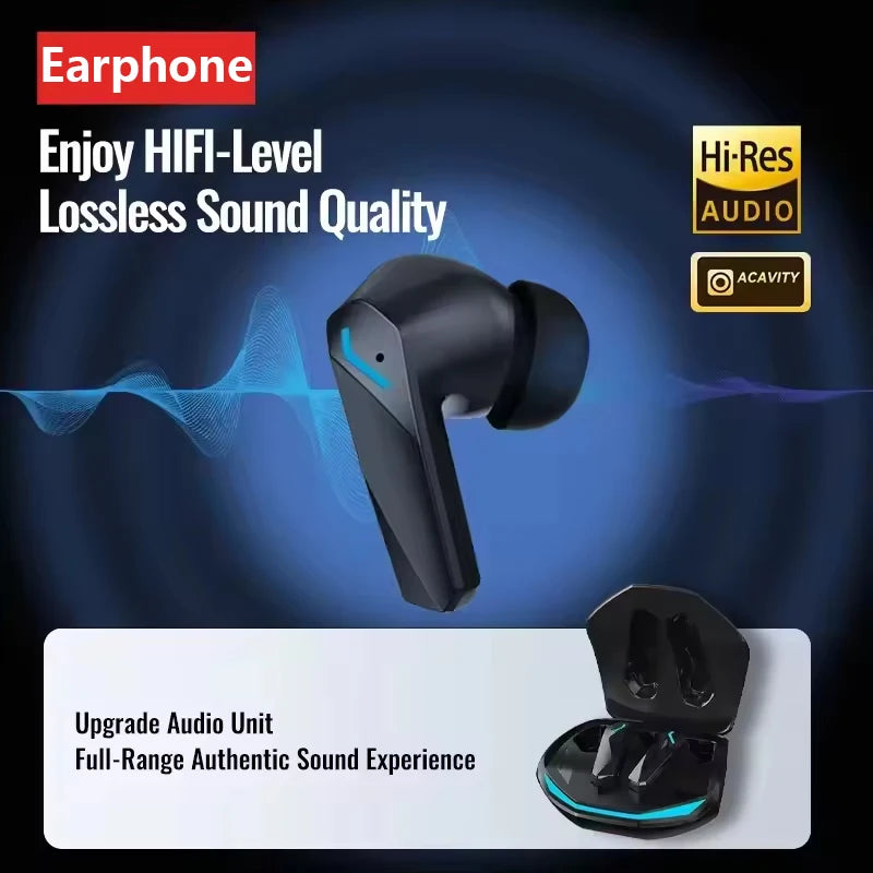 100% Original Lenovo GM2 Pro Bluetooth Wireless Earphone High-Quality Noise-Canceling TWS Gaming Earbuds With Multiple Devices