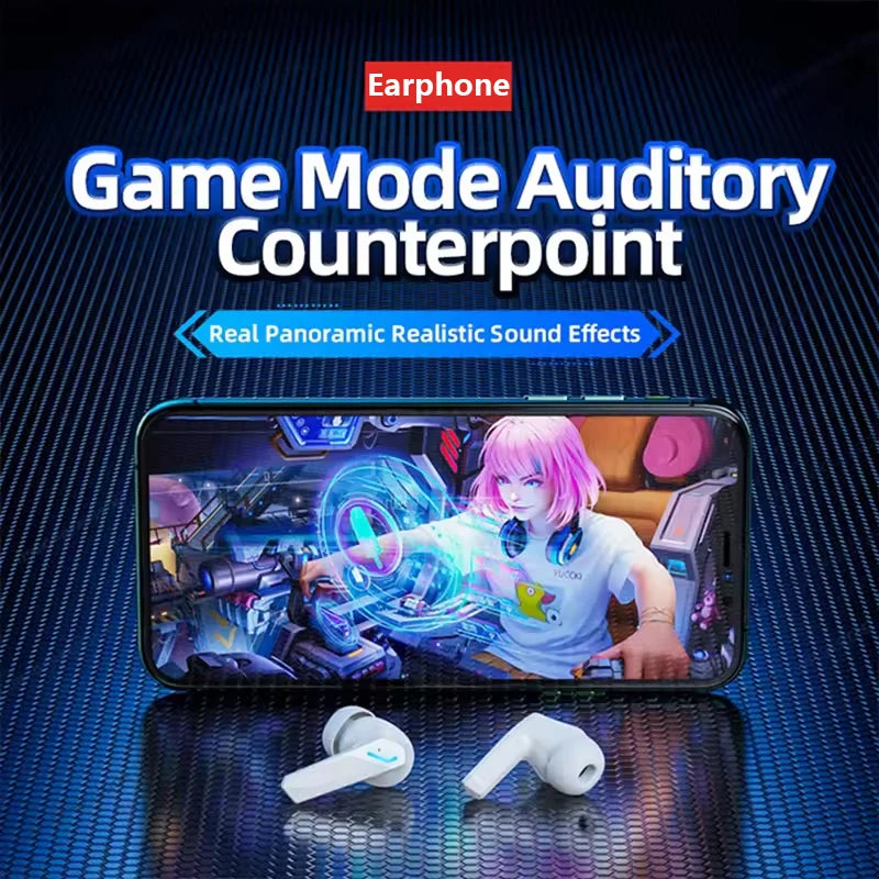 100% Original Lenovo GM2 Pro Bluetooth Wireless Earphone High-Quality Noise-Canceling TWS Gaming Earbuds With Multiple Devices